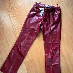 Vintage Red Genuine Leather Jeans - GAP/Women's Size 6/ Boot Cut/ Y2K